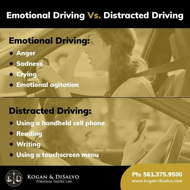 Flyer about emotional driving vs Distracted Drving