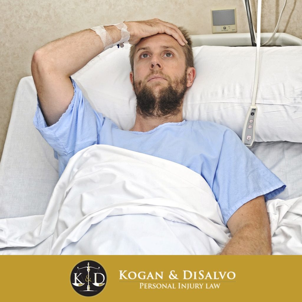 person in hospital who was injured in a auto accident