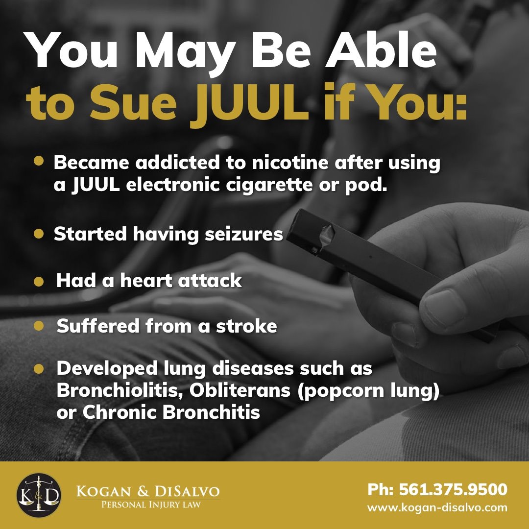 Florida JUUL Vaping Injury Lawyer Claims Against ECigarette Company