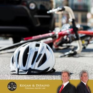 bike hit by car in accident on florida road - Kogan and Disalvo