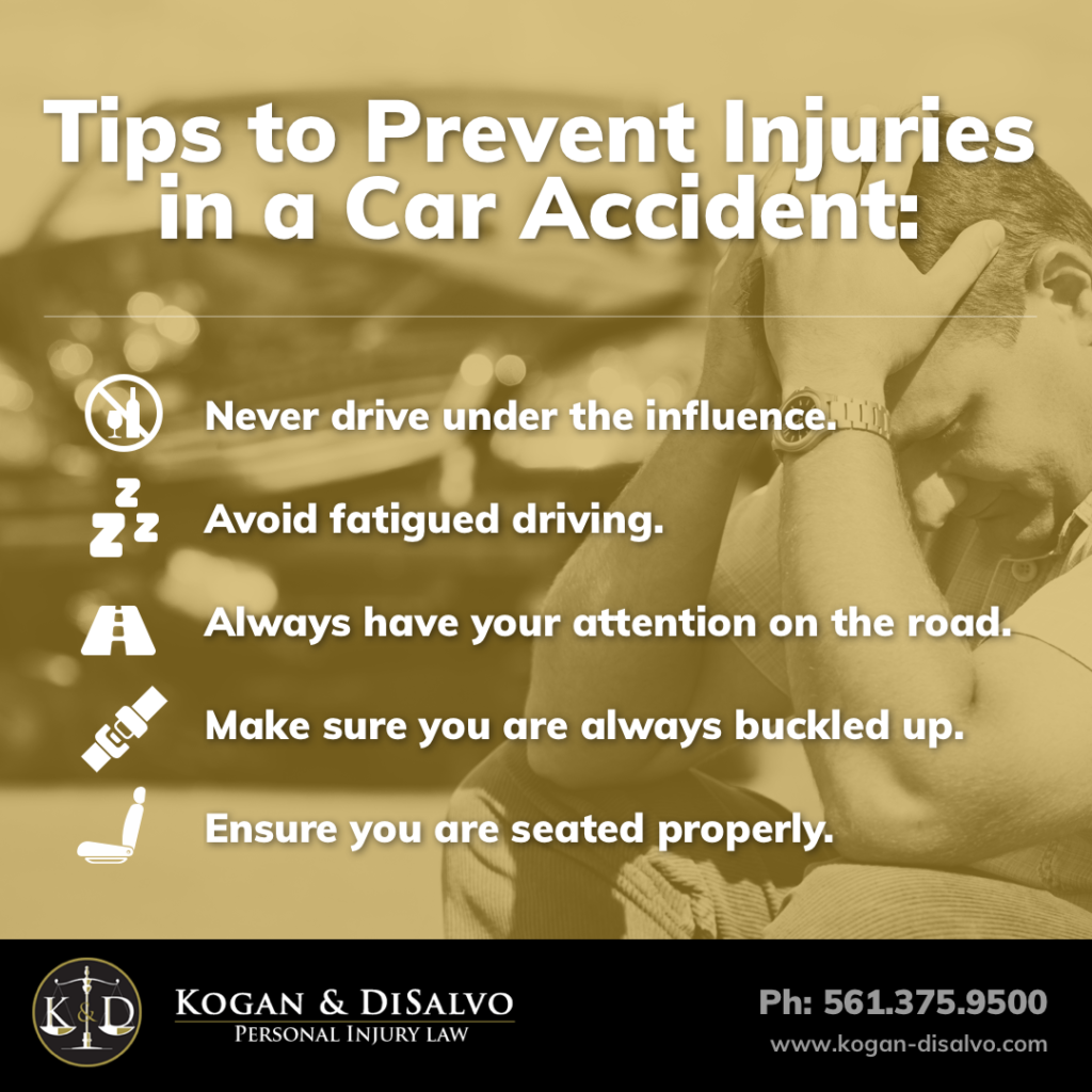 tips to prevent injuries in car accident inforgraphic