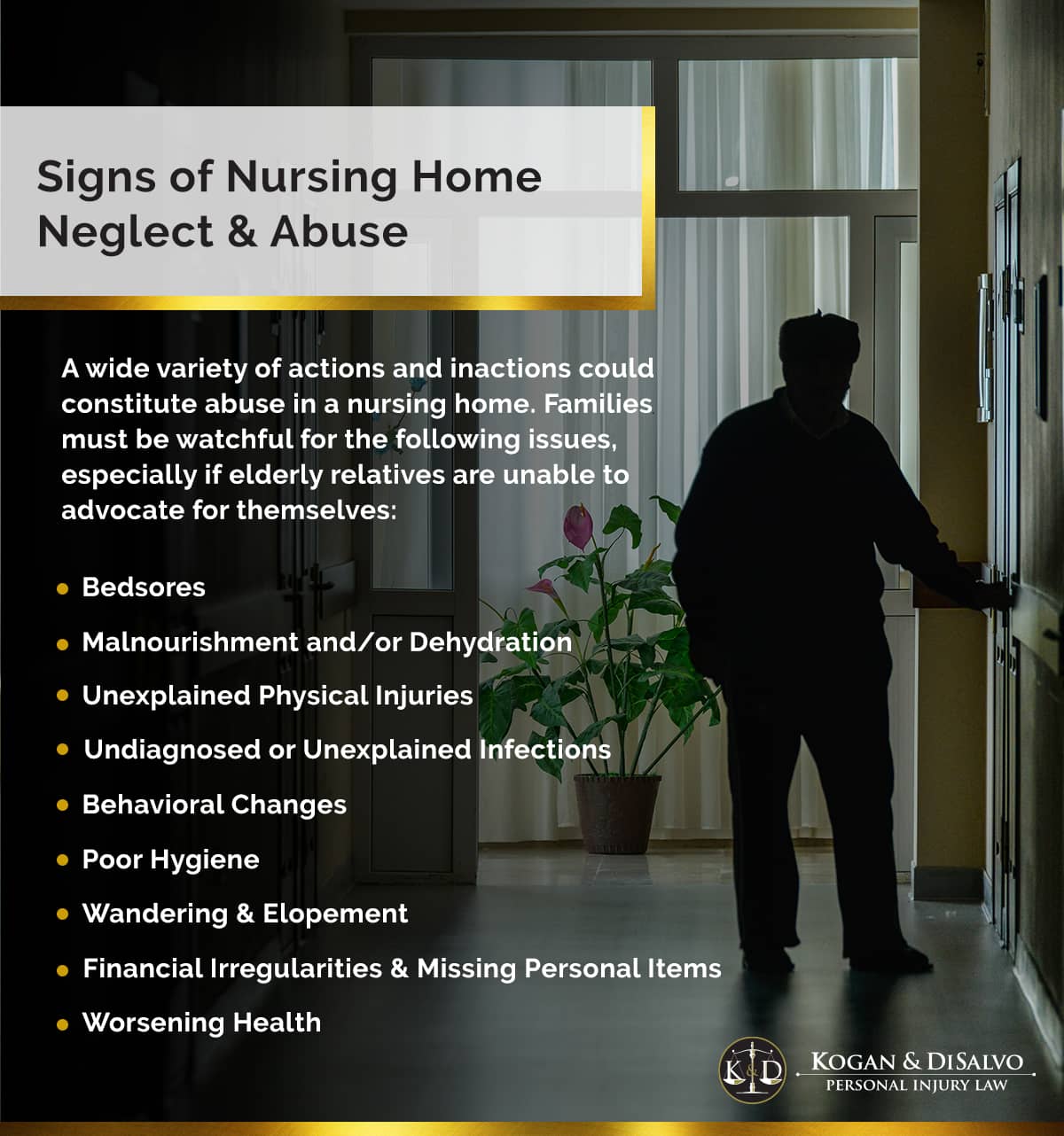 Signs of Nursing Home Neglect and Abuse | Kogan and DiSalvo