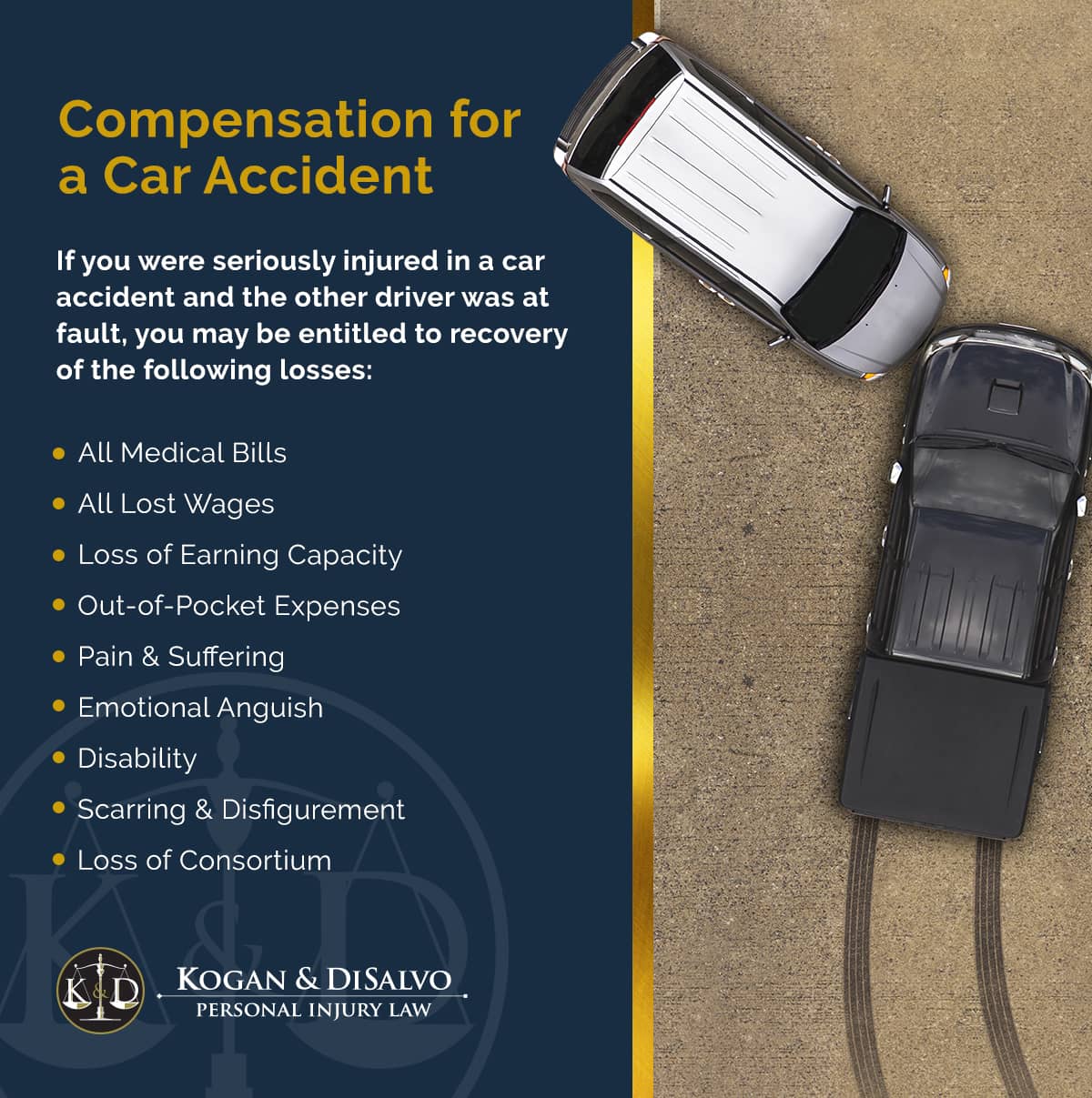 Compensation for a Car Accident in Stuart, Florida | Kogan and DiSalvo