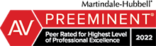 AV Preeminet Pper Rated for Highest Level of Professional Excellence
