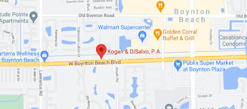 Google maps location of Kogan & DiSalvo's Boynton Beach location