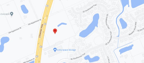 Google maps showing the location of Kogan & DiSalvo's Stuart office