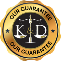 Badge graphic for Kogan & DiSalvo's "No Fee Guarantee"