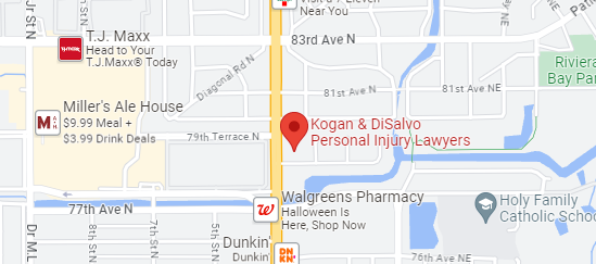A Google Maps screenshot of Kogan & DiSalvo's St. Petersburg location
