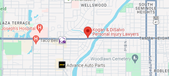A Google Maps screenshot of Kogan & DiSalvo's Tampa office location
